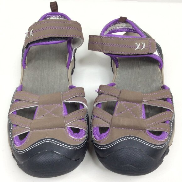 Northside Women's Sport Sandals Size 9 Closed Toe Brown Adjustable Ankle Strap - Picture 2 of 8